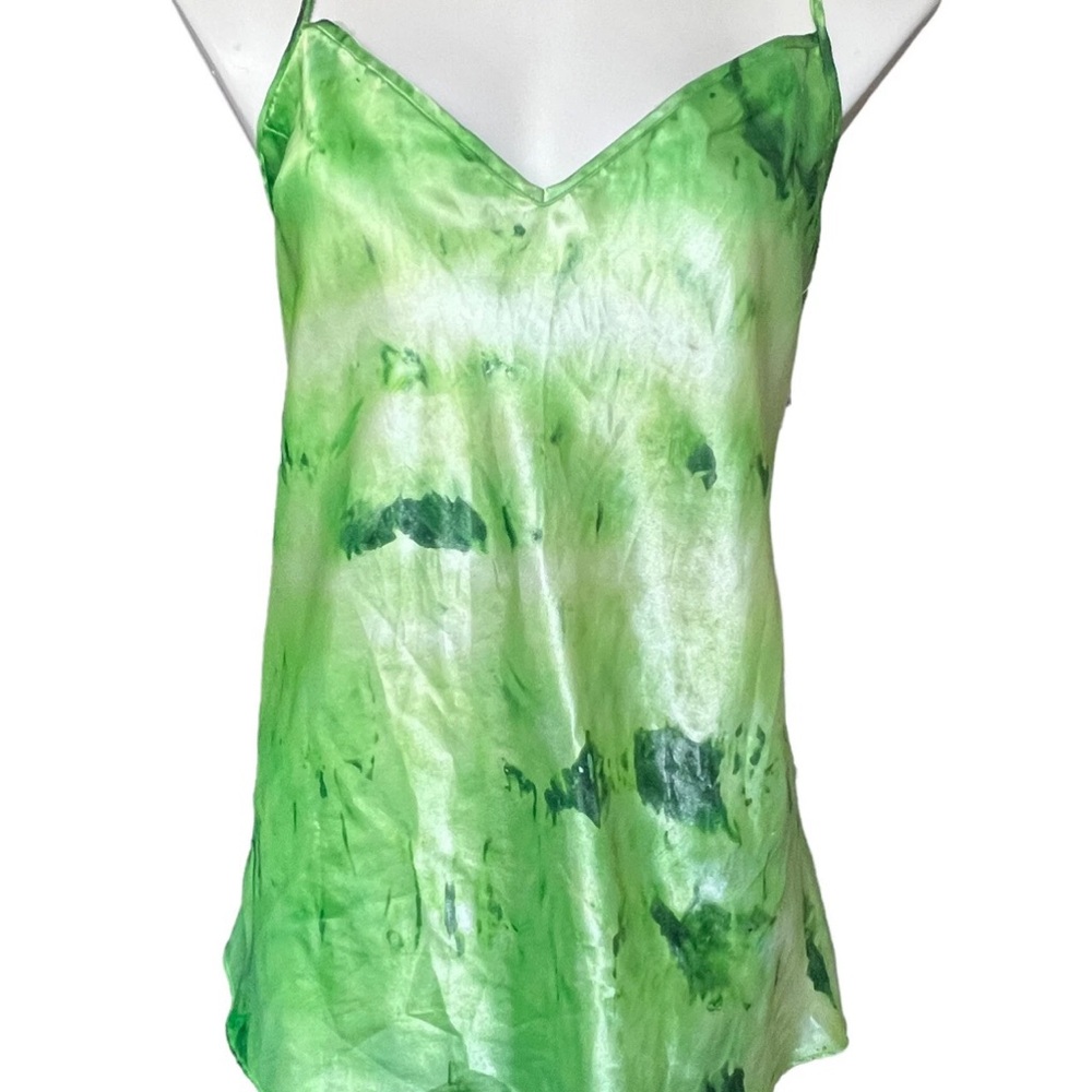 Vibrant Green Tie-Dye Camisole